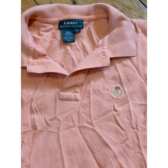 Ralph Lauren Women's Polo Tank top/Sleeveless Shirt. Orange. Size M - Picture 2 of 3